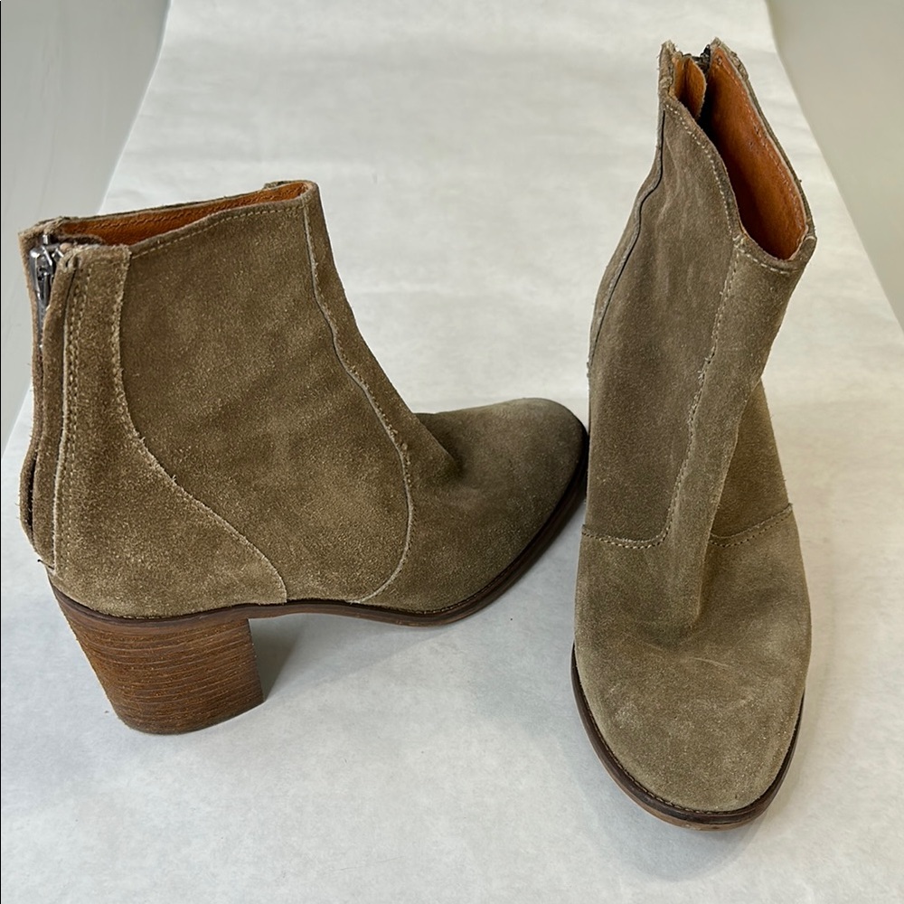 Madewell Ames Suede Leather Ankle Boots